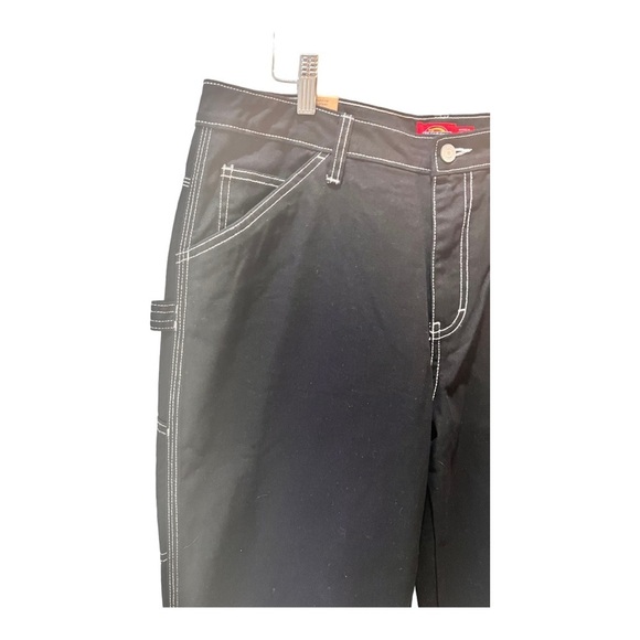 Dickies Classic Carpenter Black Contrast Stitch Straight Leg Jeans 13/31 -15/32 - Picture 12 of 14